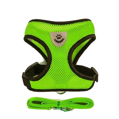 Variant image for Adjustable Harness for Small Dogs and Cats – Breathable Mesh, Reflective Stripes, Includes Leash-22