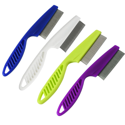 Flea Comb for Cats and Dogs – Stainless Steel Pins, Comfortable Grip, Effective Grooming Tool-1