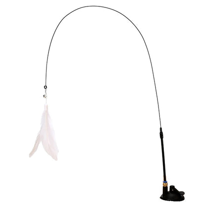 Variant image for Interactive Cat Toy for Kittens – Feather Teaser Wand, Suction Cup Design, Engaging Play-4