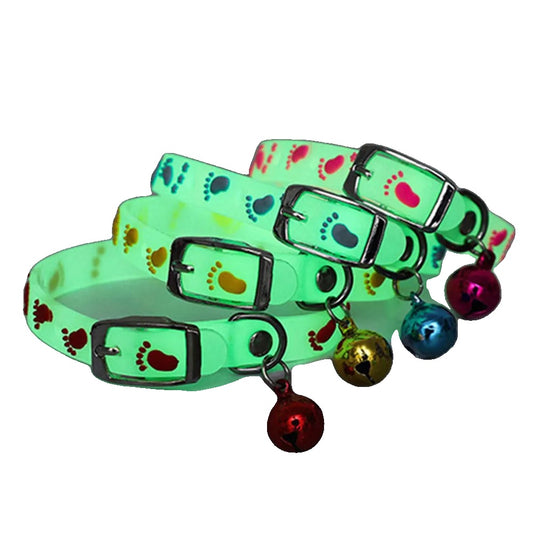 Cat Collar – Luminous Silicone, Anti-Loss Design, Fluorescent Bell-2