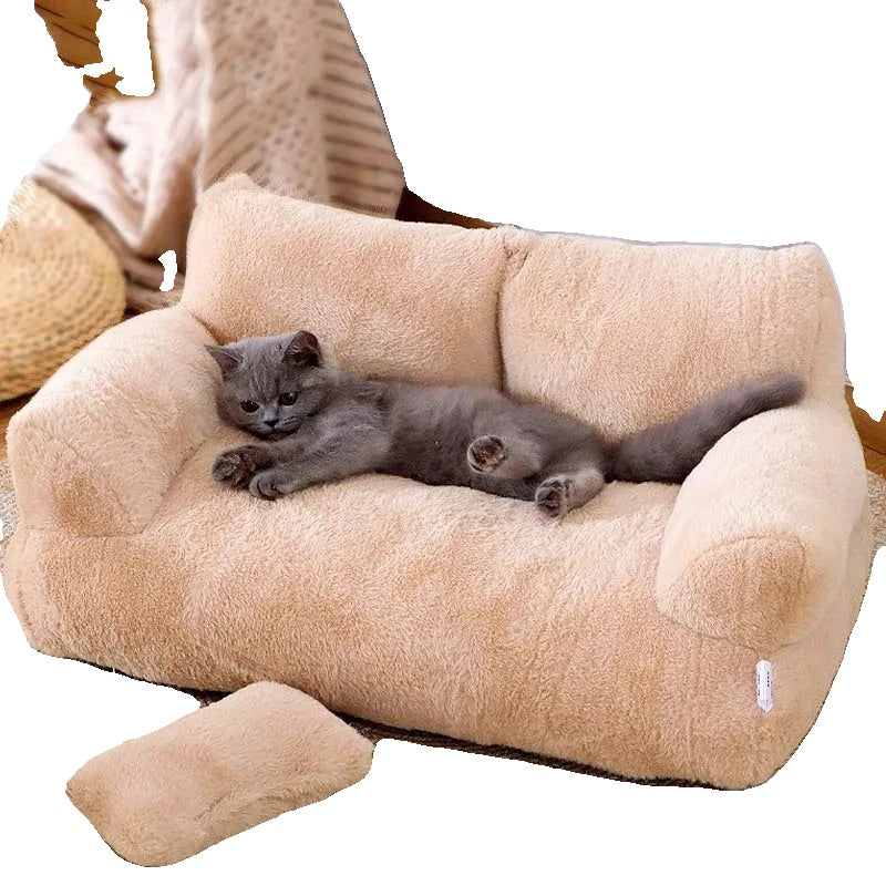 Cat Bed Sofa for Cats and Small Dogs – Plush Comfort, Anti-Slip Design, Available in Multiple Colors-2