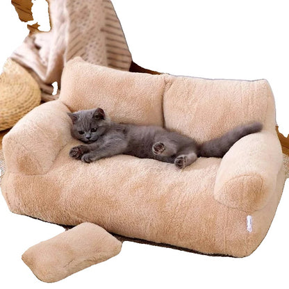Cat Bed Sofa for Cats and Small Dogs – Plush Comfort, Anti-Slip Design, Available in Multiple Colors-2