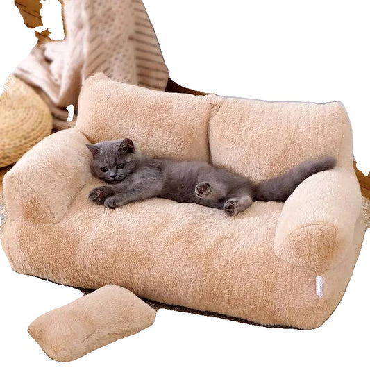 Cat Bed Sofa for Cats and Small Dogs – Plush Comfort, Anti-Slip Design, Available in Multiple Colors-2