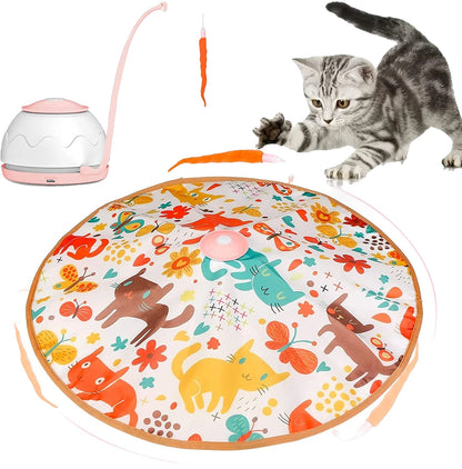 Variant image for Interactive Cat Toy for Indoor Cats – Motorized Wand, 4 Adjustable Modes, 3 Feathers-1