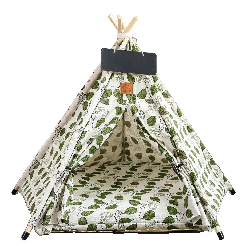Variant image for Pet Teepee Tent for Cats and Dogs – Portable, Washable, Includes Cushion-5