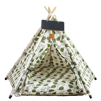 Variant image for Pet Teepee Tent for Cats and Dogs – Portable, Washable, Includes Cushion-5