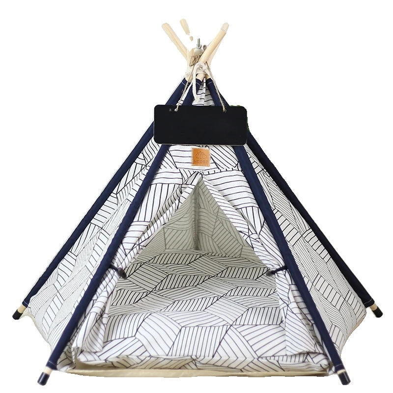 Variant image for Pet Teepee Tent for Cats and Dogs – Portable, Washable, Includes Cushion-15