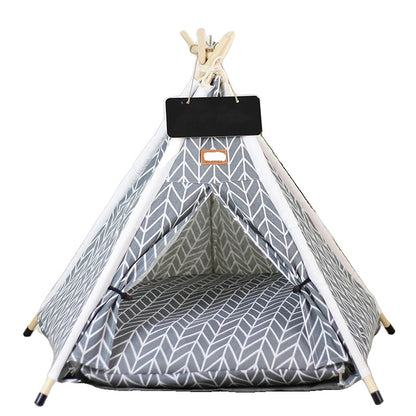 Variant image for Pet Teepee Tent for Cats and Dogs – Portable, Washable, Includes Cushion-32