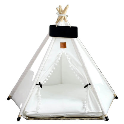Variant image for Pet Teepee Tent for Cats and Dogs – Portable, Washable, Includes Cushion-29
