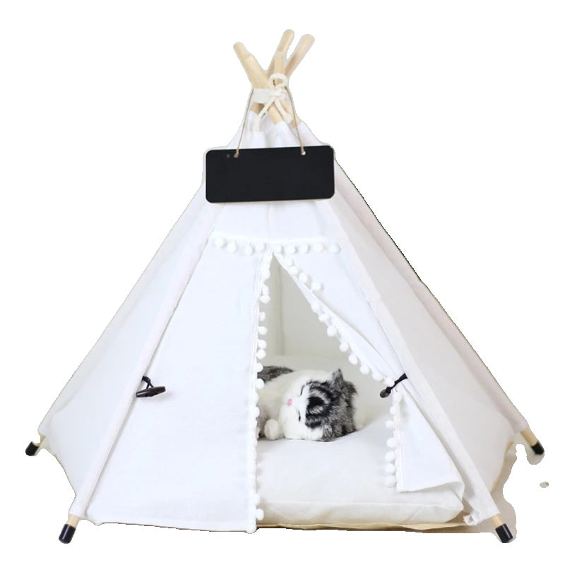 Variant image for Pet Teepee Tent for Cats and Dogs – Portable, Washable, Includes Cushion-24