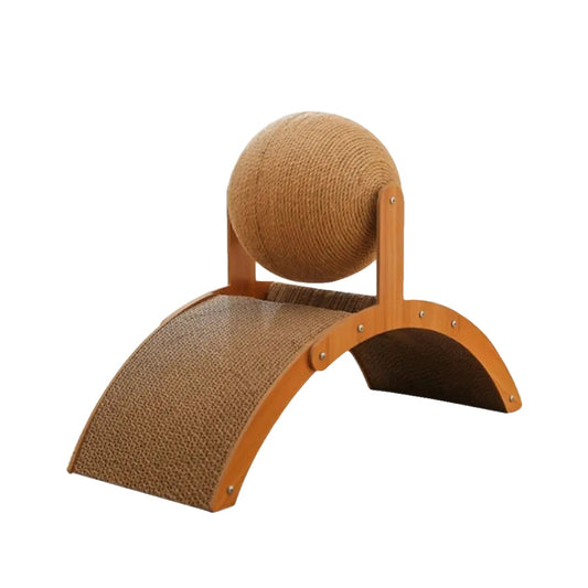 Cat Toy for Cats – Durable Sisal and Corrugated Paper, Ferris Wheel Shape, Includes Catnip-1