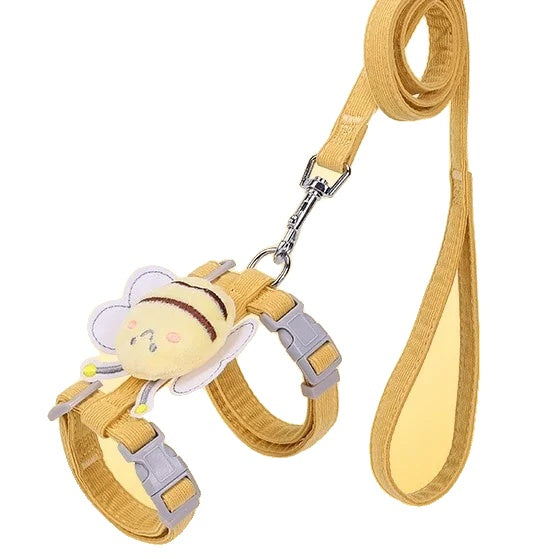 Variant image for Cat Harness and Leash for Cats – Adjustable Comfort Fit, Cartoon Bee Design, Durable for Outdoor Walking-4