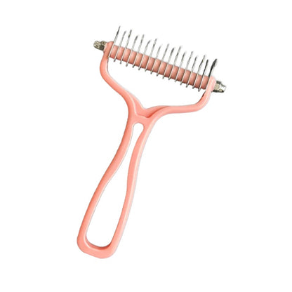 Variant image for Double-Sided Dog Grooming Brush – Stainless Steel Fur Knot Cutter, Deshedding Tool-2