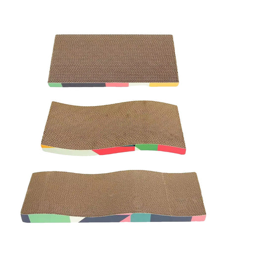 Cat Scratcher for Indoor Cats – Durable Corrugated Cardboard, Multi-Functional Lounge Bed-2