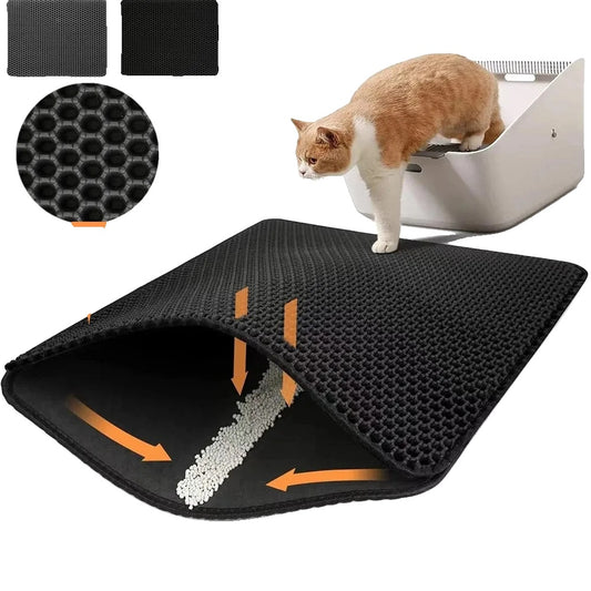 Cat Litter Mat for Cats – Double-Layer Waterproof, Non-Slip, Easy to Clean-2