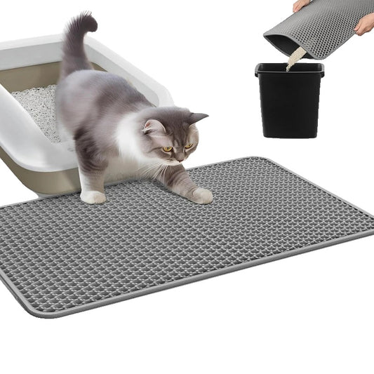 Cat Litter Mat for Cats – Waterproof, Double Layer Design, Anti-Slip, Soft EVA Material-2