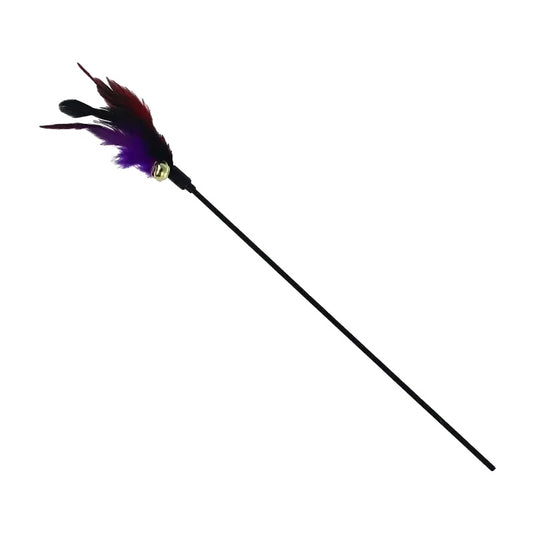 Interactive Cat Toy – Teasing Stick with Colorful Ribbons, Soft Satin, Flexible Rod-1