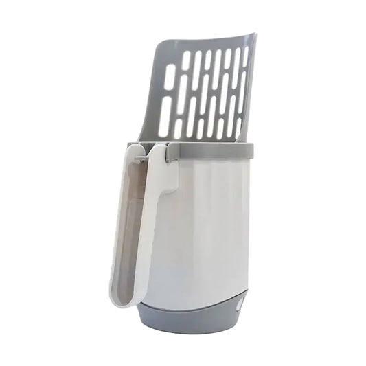 Cat Litter Scoop for Easy Cleaning – Large Capacity, Durable ABS, Built-in Trash Can-1