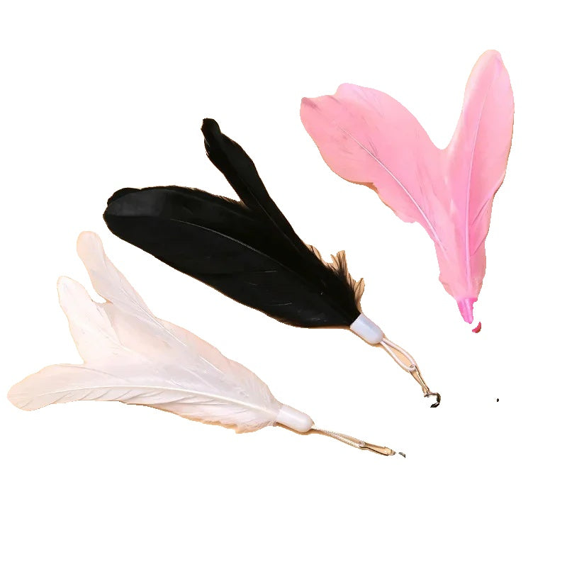 Variant image for Interactive Cat Toy – Feather Wand with Suction Cup Base, Durable Design, Safe Materials-5
