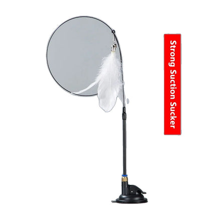 Variant image for Interactive Cat Toy – Feather Wand with Suction Cup Base, Durable Design, Safe Materials-6