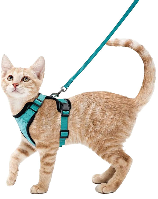 Cat Harness and Leash for Cats – Escape Proof, Soft Adjustable Vest, Lightweight Design-2