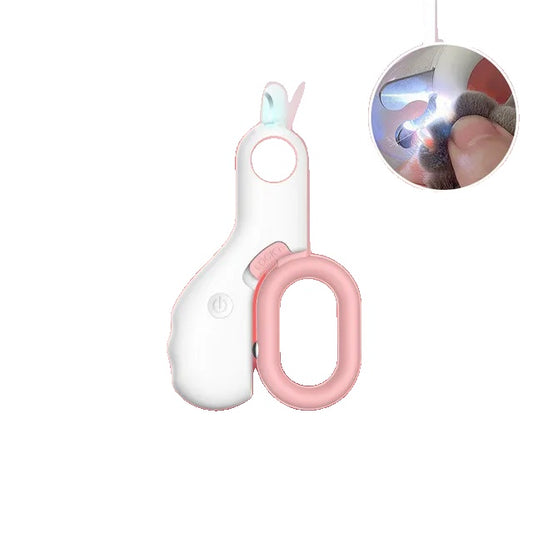 Nail Clipper for Cats and Small Dogs – LED Light, Ergonomic Design, Stainless Steel Blade-1