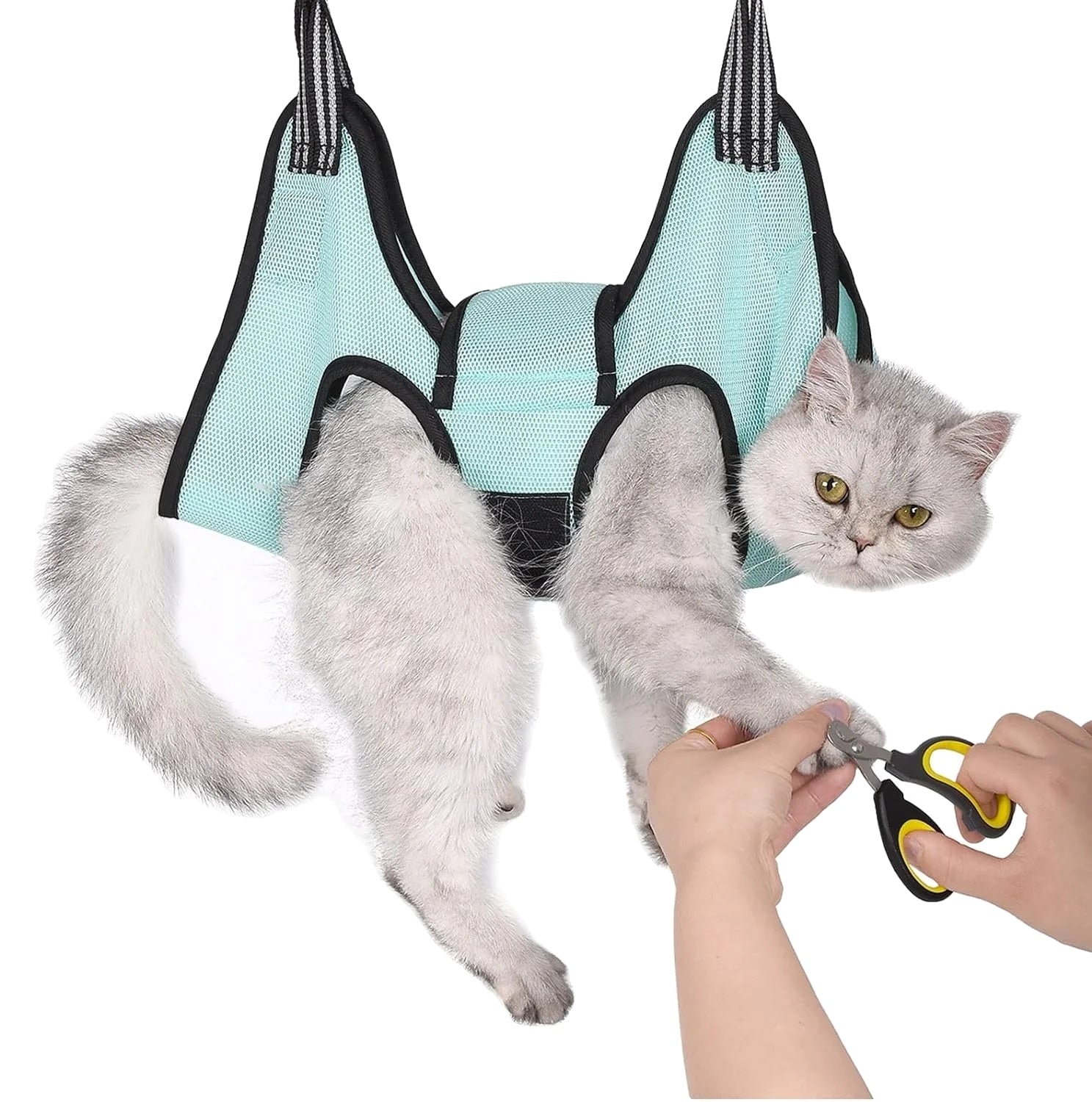 Grooming Hammock for Cats and Small Dogs – Adjustable Straps, Comfortable Design, Easy to Use-2