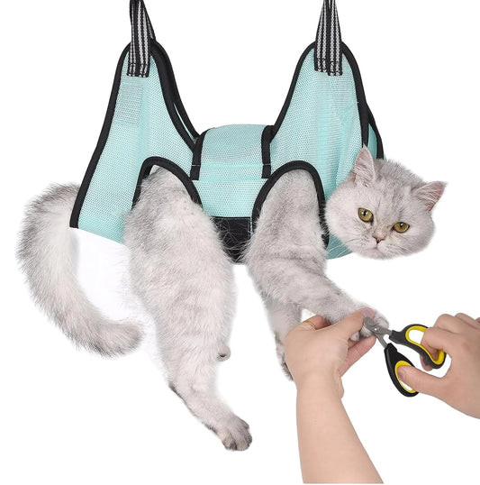 Grooming Hammock for Cats and Small Dogs – Adjustable Straps, Comfortable Design, Easy to Use-2