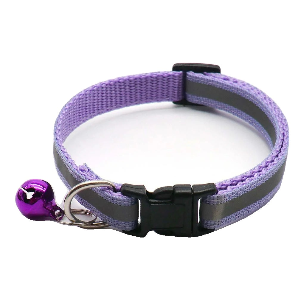 Variant image for Reflective Collar for Cats and Small Dogs – Adjustable Fit, 12 Colors, Includes Bell-12