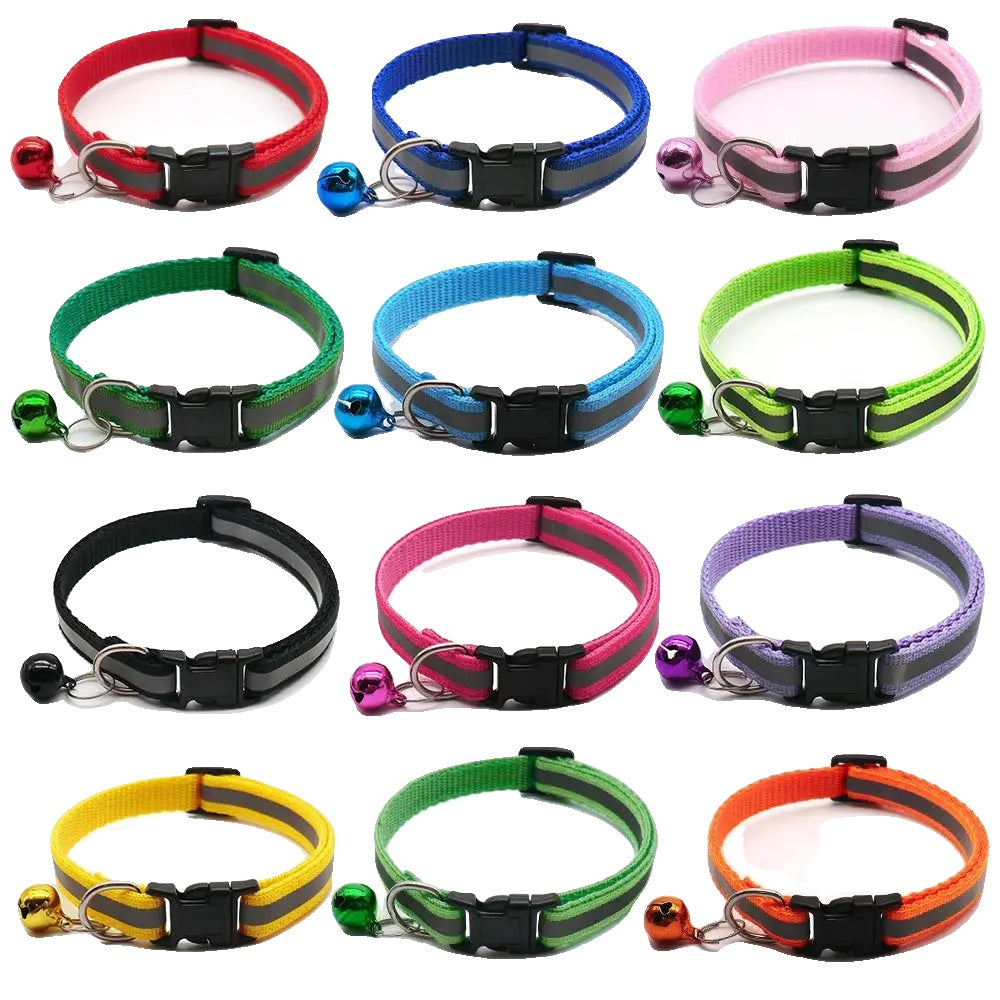 Variant image for Reflective Collar for Cats and Small Dogs – Adjustable Fit, 12 Colors, Includes Bell-7
