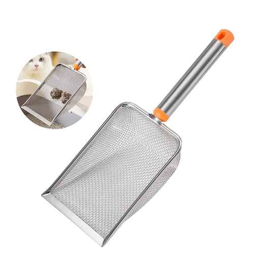 Cat Litter Scoop for Easy Cleanup – Stainless Steel, Comfortable Grip, Large Surface Area-2