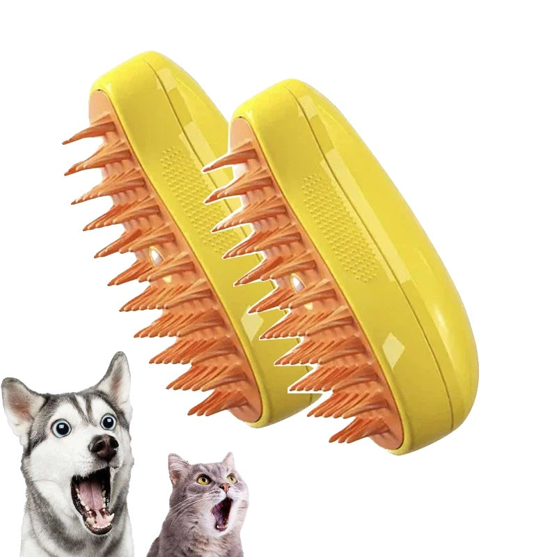 Variant image for Steamy Grooming Brush for Dogs – 3-in-1 Deshedding Tool, Hot Steam Cleaning, Ergonomic Design-3