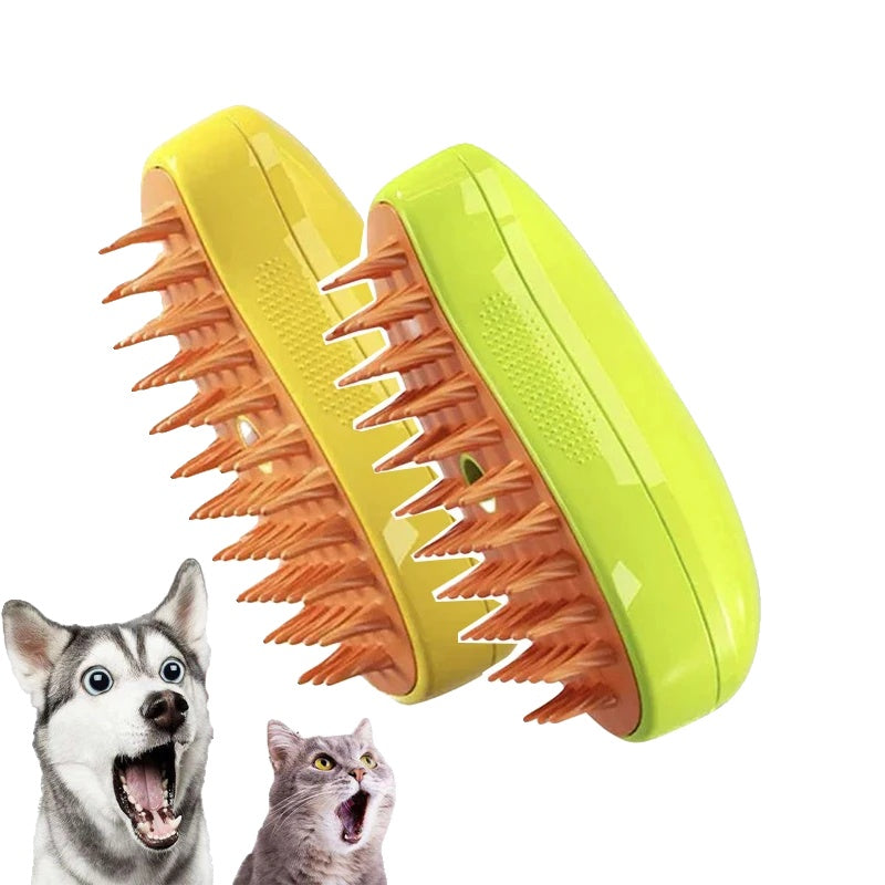 Variant image for Steamy Grooming Brush for Dogs – 3-in-1 Deshedding Tool, Hot Steam Cleaning, Ergonomic Design-5