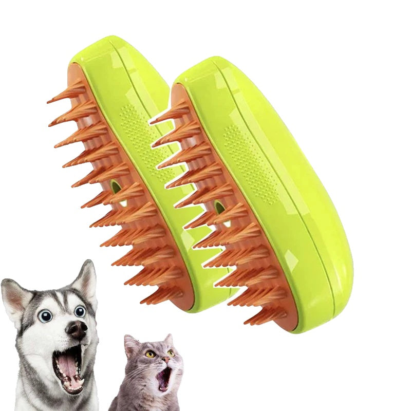 Variant image for Steamy Grooming Brush for Dogs – 3-in-1 Deshedding Tool, Hot Steam Cleaning, Ergonomic Design-4