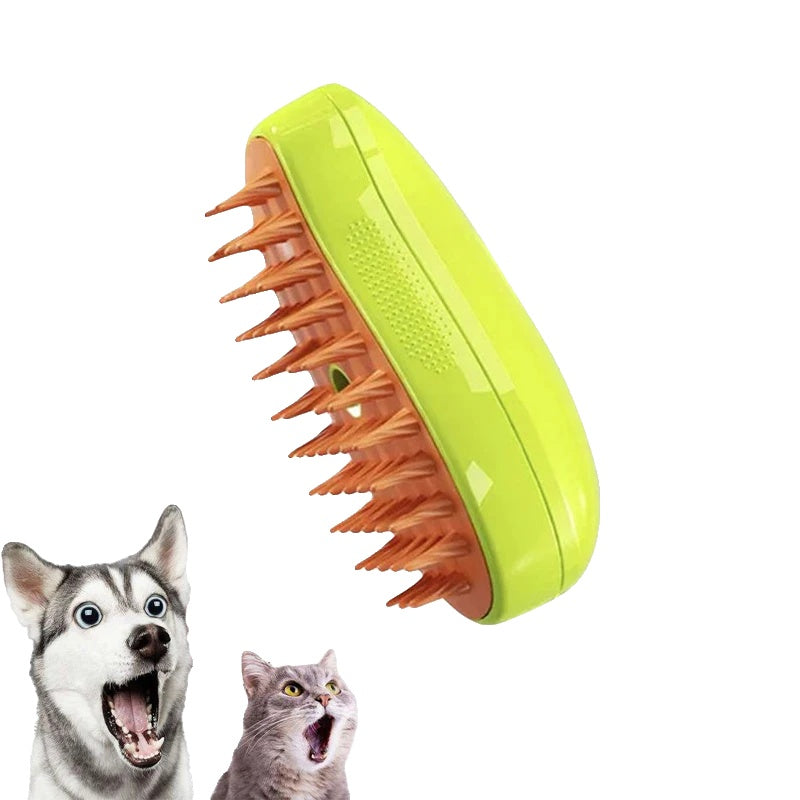 Variant image for Steamy Grooming Brush for Dogs – 3-in-1 Deshedding Tool, Hot Steam Cleaning, Ergonomic Design-2