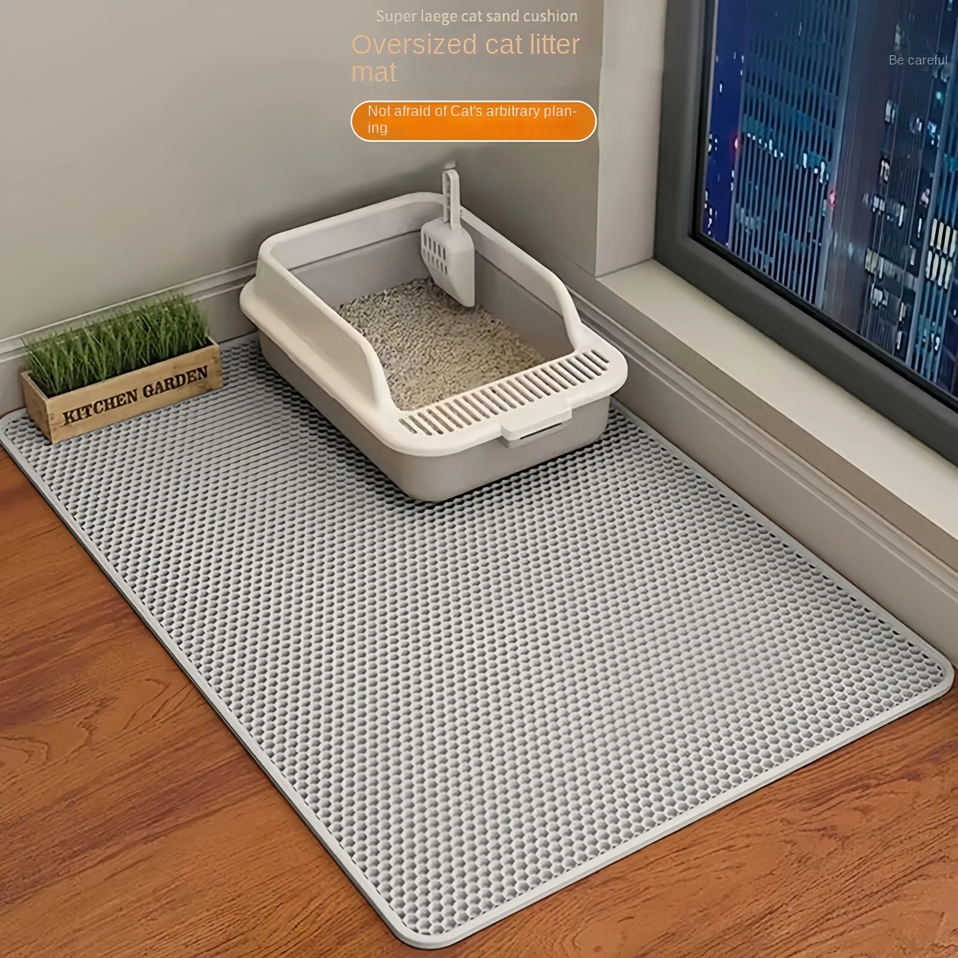 Variant image for Cat Litter Mat for Cats and Dogs – Waterproof, Non-Slip, Washable Double Layer Design-8