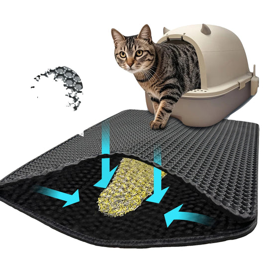 Cat Litter Mat for Cats – Double Layer, Waterproof, Non-Slip EVA Design-2