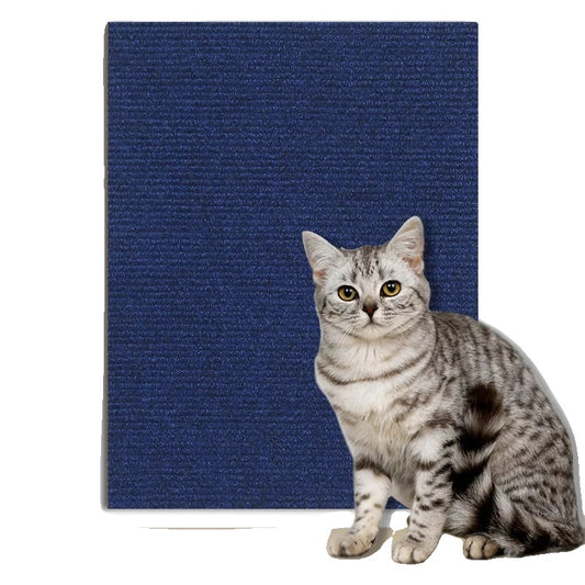 Scratch Board for Cats – Self-Adhesive, Trimmable Carpet, Furniture Protection-1