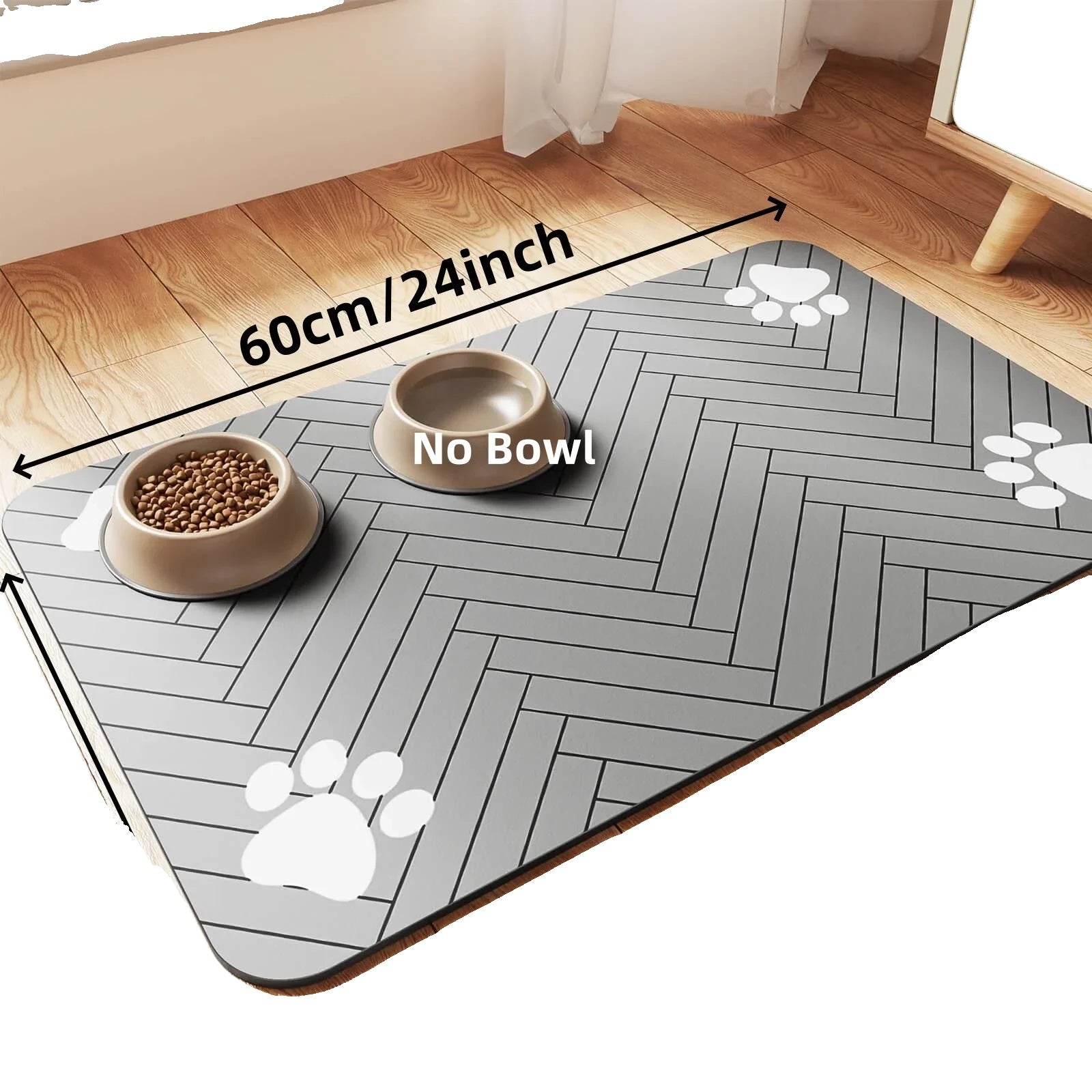 Variant image for Pet Feeding Mat for Dogs and Cats – Absorbent, Waterproof, Non-Slip Rubber Backing-6