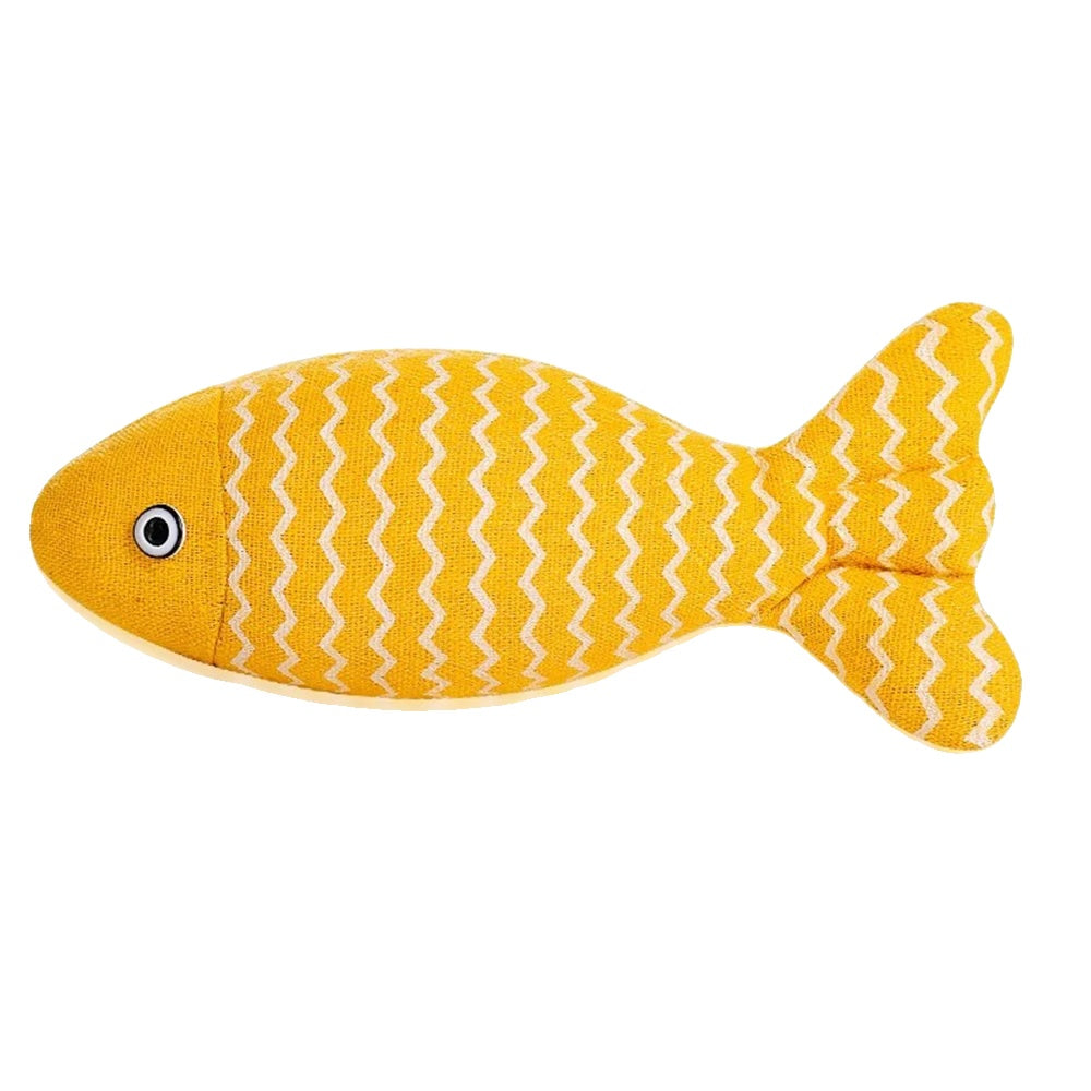 Variant image for Interactive Cat Toy – Soft Linen Fish, Organic Catnip Stuffed, Safe for All Ages-2