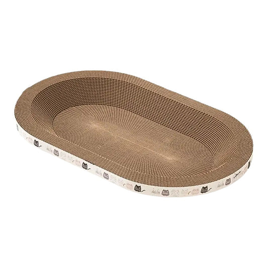 Cat Scratching Pad for Indoor Cats – Durable Corrugated Design, Multi-Purpose, Khaki Color-1