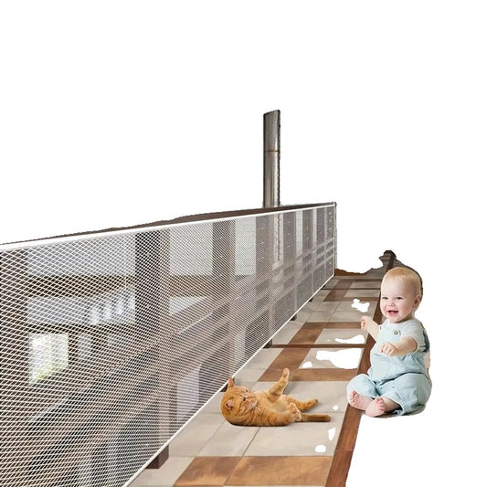 Safety Net for Kids – Durable Mesh, Multipurpose Guard for Stairs and Balconies-1