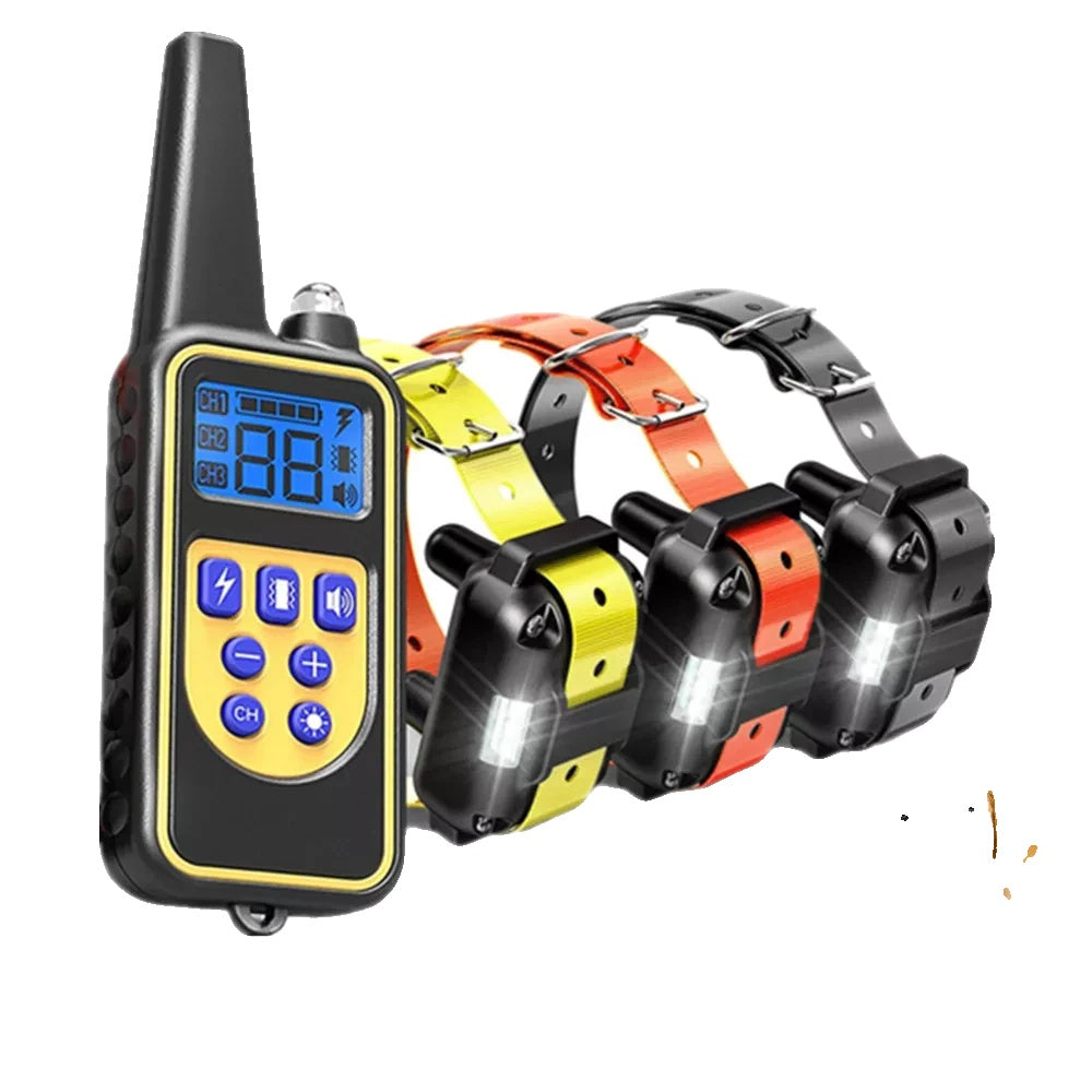 Waterproof Electric Dog Training Collar with Remote Control – Adjustable Shock, Vibration, and Anti-Bark Modes for All Dog Sizes-2