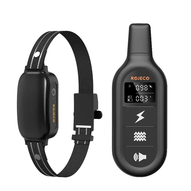 Variant image for Rechargeable Waterproof Dog Training Collar with Remote Control, Vibration and Shock Functions, Adjustable Size, IPX7-2