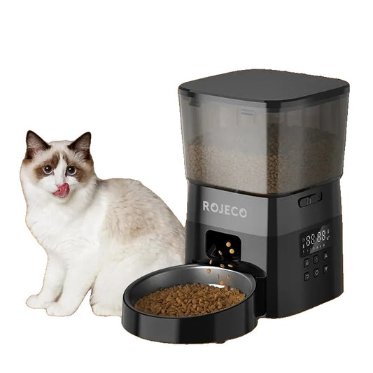 Automatic Pet Feeder with Smart Control for Cats and Dogs – Programmable Dry Food Dispenser, BPA-Free, 5L Capacity-2