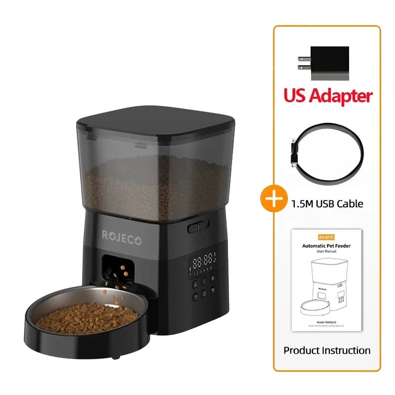 Variant image for Automatic Pet Feeder with Smart Control for Cats and Dogs – Programmable Dry Food Dispenser, BPA-Free, 5L Capacity-3