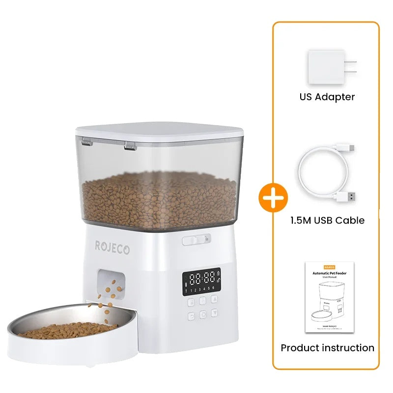 Variant image for Automatic Pet Feeder with Smart Control for Cats and Dogs – Programmable Dry Food Dispenser, BPA-Free, 5L Capacity-4