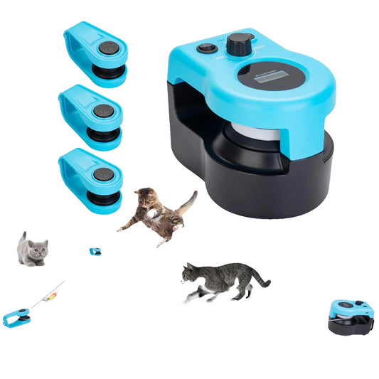 Interactive Cat Toy Wheel with Adjustable Speed and Simulated Hunting Sounds – Indoor Exercise Treadmill for Cats-2
