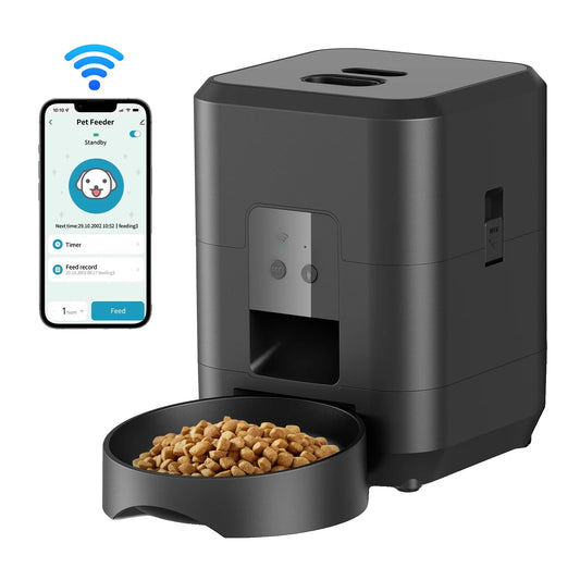 Automatic Pet Feeder with WiFi Connectivity – 2L Capacity Timed Dispenser for Cats and Dogs-2