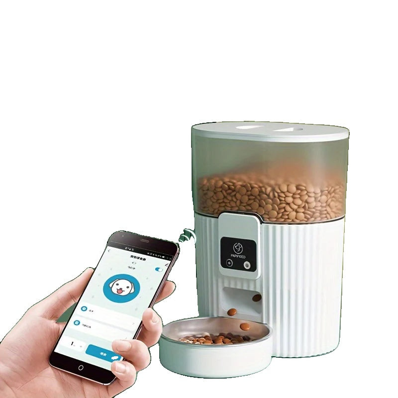Variant image for Smart Automatic Pet Feeder with WiFi Remote Control for Cats and Dogs - Customizable Schedule, Large Capacity, Easy to Clean-4